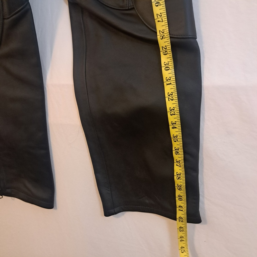 Harley Davidson x Vanson Black Leather Pants Moto Trouser Womens Size 6 $895 NWT - Picture 12 of 14